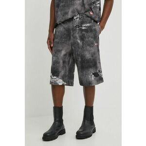 Diesel pantaloni scurți din bumbac P-STON-SHORT culoarea gri, A13034.0DQAQ imagine