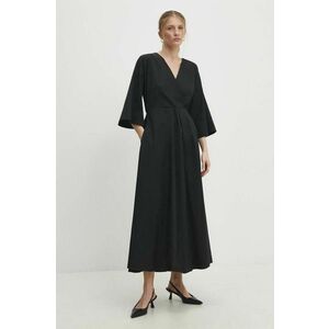 Answear Lab rochie culoarea negru, maxi, evazati imagine