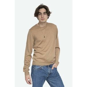 A.P.C. pulover de lână Pull King bărbați, culoarea bej, light WVAWM.H23628-BEIGE imagine