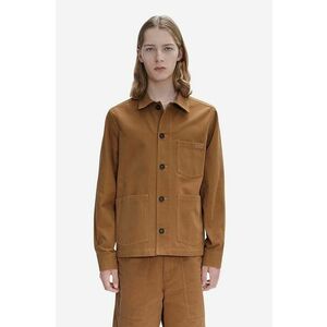 A.P.C. geacă bărbați, culoarea maro, de tranziție COGBJ.H02800-CARAMEL imagine