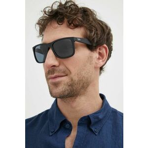 Ray-Ban ochelari de soare JUSTIN barbati, culoarea negru, 0RB4165 imagine