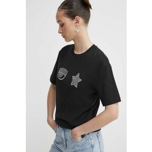 Chiara Ferragni tricou din bumbac femei, culoarea negru imagine