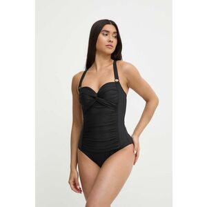 Dkny costum de baie dintr-o bucată culoarea negru, cupa usor rigidizata, DI4MS565 imagine