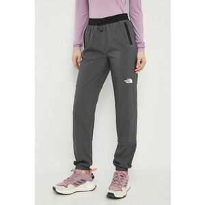 The North Face pantaloni sport Mountain Athletics femei, culoarea gri, NF0A87G5WUO1 imagine