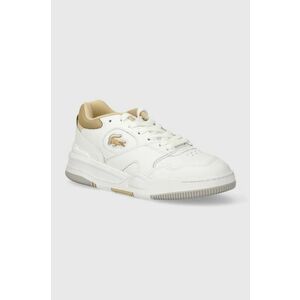 Lacoste sneakers din piele Lineshot Contrasted Collar Leather culoarea alb, 47SFA0057 imagine