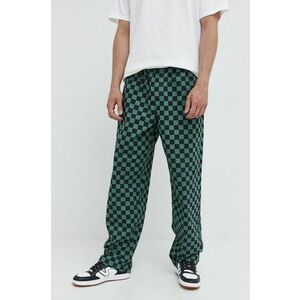 Vans pantaloni barbati, culoarea verde, drept imagine