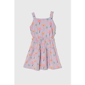 zippy rochie din bumbac pentru copii culoarea violet, mini, evazati imagine