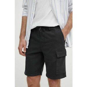 Pepe Jeans pantaloni scurti GYMDIGO CARGO barbati, culoarea negru, PM801077 imagine