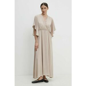 Answear Lab rochie culoarea bej, maxi, evazati imagine