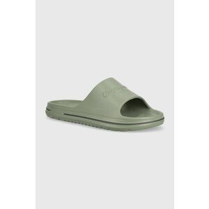 Pepe Jeans papuci Beach Slide barbati, culoarea verde, BEACH SLIDE M imagine