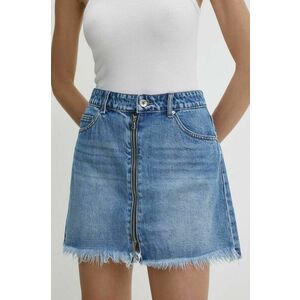 Answear Lab fusta jeans mini, creion imagine