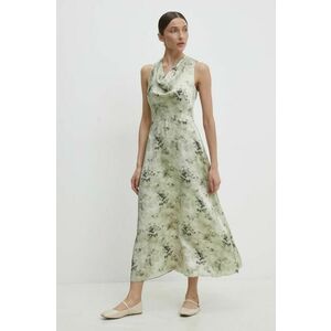 Answear Lab rochie culoarea verde, maxi, evazati imagine