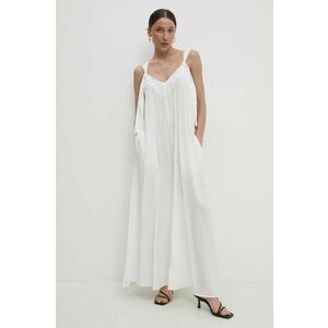 Answear Lab rochie culoarea alb, maxi, evazati imagine