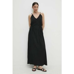 Answear Lab rochie culoarea negru, maxi, evazati imagine