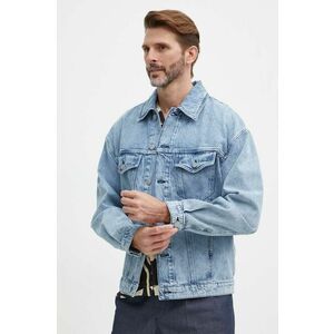 BOSS geacă din denim bărbați, de tranziție, oversize, 50514236 imagine