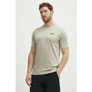 Under Armour tricou de antrenament Tech Vent culoarea bej, melanj imagine