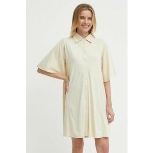 Bomboogie rochie din bumbac culoarea bej, mini, oversize, AW8488TJOR4 imagine