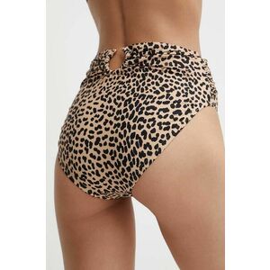 MICHAEL Michael Kors chiloti de baie HIGH WAIST BOTTOM culoarea bej, MM29259 imagine