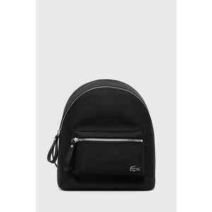 Lacoste rucsac femei, culoarea negru, mic, neted imagine