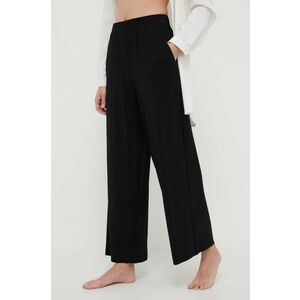 Max Mara Beachwear pantaloni de plajă culoarea negru, 2416781019600 2416780000000 imagine