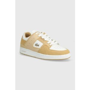 Lacoste sneakers din piele Court Cage Leather culoarea bej, 47SFA0105 imagine