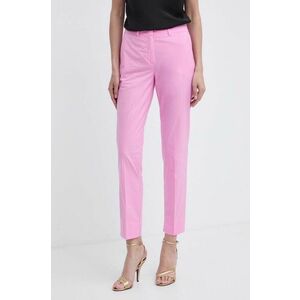 Marella pantaloni femei, culoarea violet, fason tigareta, high waist, 2413131032200 2413130000000 imagine