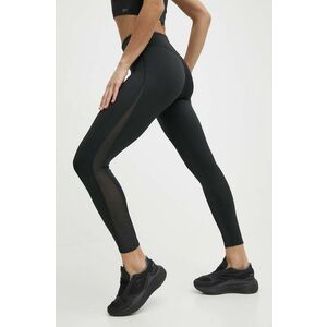 Reebok jambiere de yoga Lux Studio Mesh culoarea negru, neted, 100075376 imagine