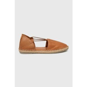 Answear Lab espadrile de piele culoarea maro imagine