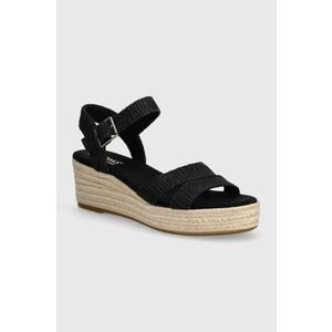 Toms espadrile Audrey culoarea negru, toc pana, 10020749 imagine