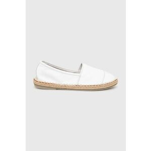 Answear Lab espadrile de piele culoarea alb imagine