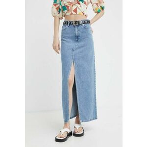 Alohas fusta jeans maxi, evazati imagine