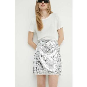 Bruuns Bazaar fusta BrugmansiaBBJoannas skirt culoarea argintiu, mini, drept, BBW3974 imagine