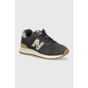 New Balance sneakers din piele intoarsă WL574XE2 culoarea gri, WL574XE2 imagine