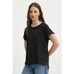 Sisley tricou din bumbac femei, culoarea negru imagine