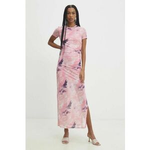 Answear Lab rochie culoarea roz, maxi, mulata imagine