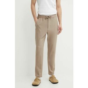 Les Deux pantaloni barbati, culoarea bej, cu fason chinos, LDM501101 imagine