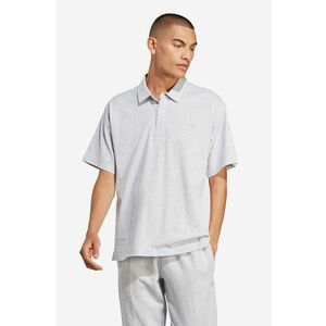 adidas Originals polo de bumbac culoarea gri, uni IC5120-grey imagine