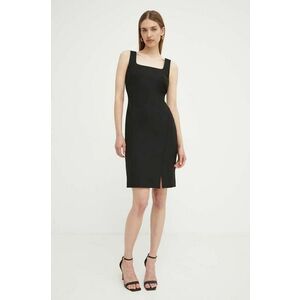 BOSS rochie culoarea negru, mini, mulata, 50518439 imagine