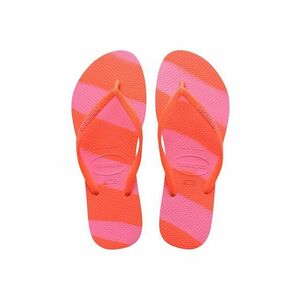 Havaianas slapi SLIM COLOR FUN femei, culoarea portocaliu, cu toc plat, 4149323.5572 imagine