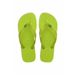 Havaianas slapi BRASIL femei, culoarea verde, cu toc plat, 4000032.7344 imagine