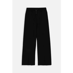 Coccodrillo pantaloni de trening din bumbac pentru copii culoarea negru, neted imagine