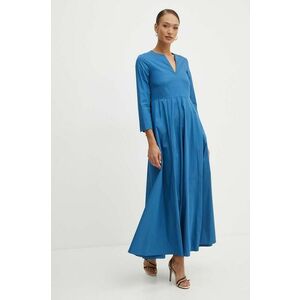 MAX&Co. rochie din bumbac maxi, evazati, 2416221043200 imagine