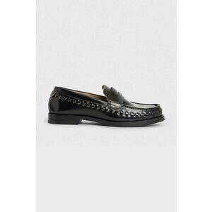 AllSaints mocasini de piele Sofie femei, culoarea negru, cu toc plat, WF643Y imagine