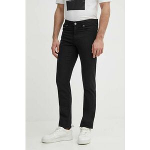 Karl Lagerfeld pantaloni barbati, culoarea negru, mulata, 542826.265840 imagine