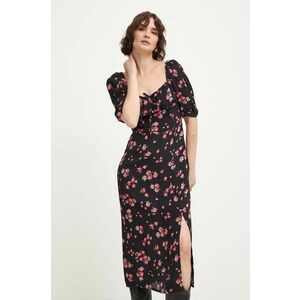 Answear Lab rochie culoarea negru, midi, drept imagine