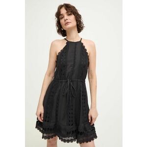 Answear Lab rochie culoarea negru, mini, evazati imagine