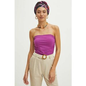 Medicine top femei, culoarea violet, cu spate descoperit imagine