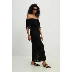 Answear Lab rochie culoarea negru, maxi, evazati imagine