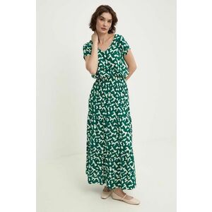 Answear Lab rochie culoarea verde, maxi, evazati imagine