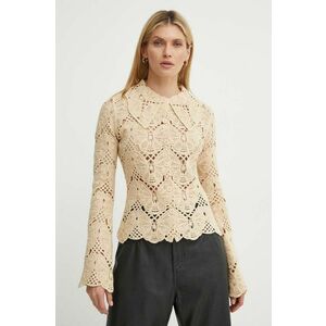 By Malene Birger cardigan din bumbac GWENEVERE. culoarea bej, Q72363005 imagine